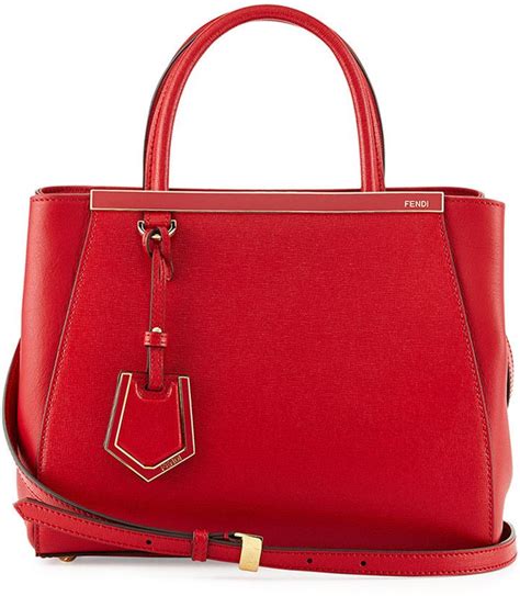 Fendi 2Jours Mini Shopping Tote, Red 